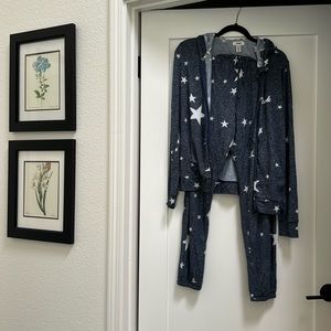 Pink-Victoria’s Secret Hoodie Sweatshirt and Sweatpants - sleepwear